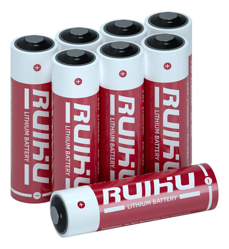 Ruihu Paquete De 8 Baterias De Litio Er14505 Ls14500 De 3.6