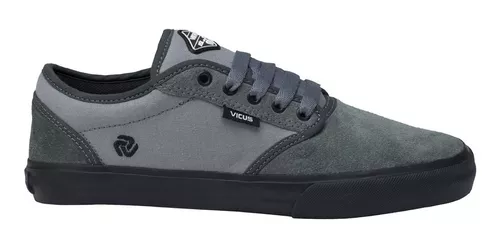 enlazar clímax tribu Zapatillas Vicus Folk Gamuza/lona Gris Suela Negra