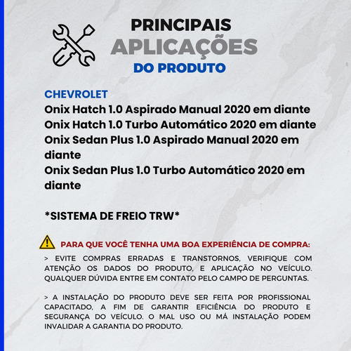 Jogo Pastilha Freio Novo Onix 1.0 Flex 2020 Em Diante