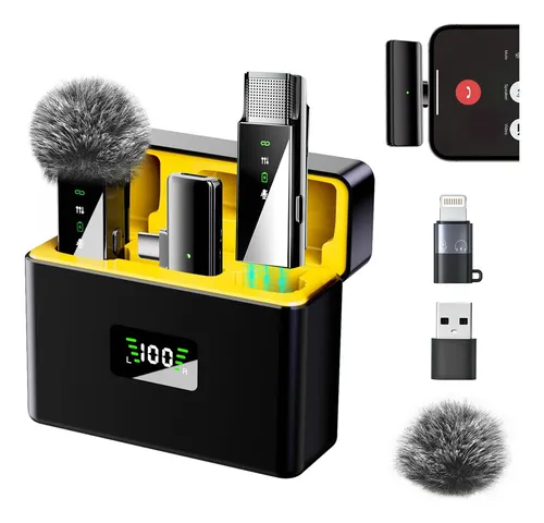 comprar Microfono Lavalier Inalambrico Para iPhone 15 iPad Android