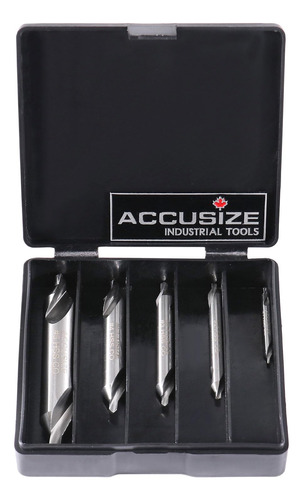 Accusize Industrial Tools Juego De 5 Brocas Centrales Ansi M