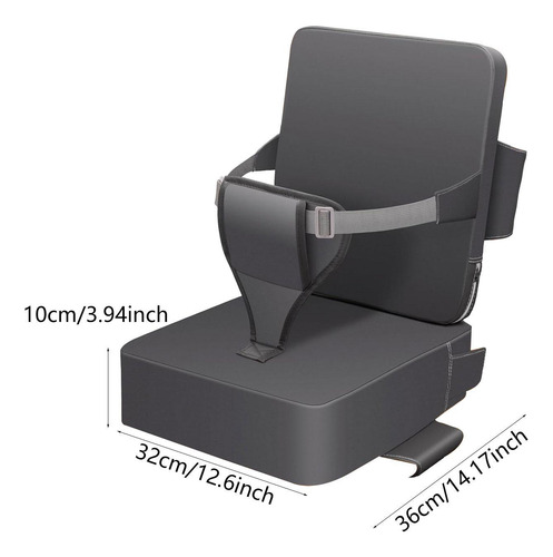 Asiento Elevador Para Mesa 32 Cm X 36 Cm X 10 Cm Gris Oscuro