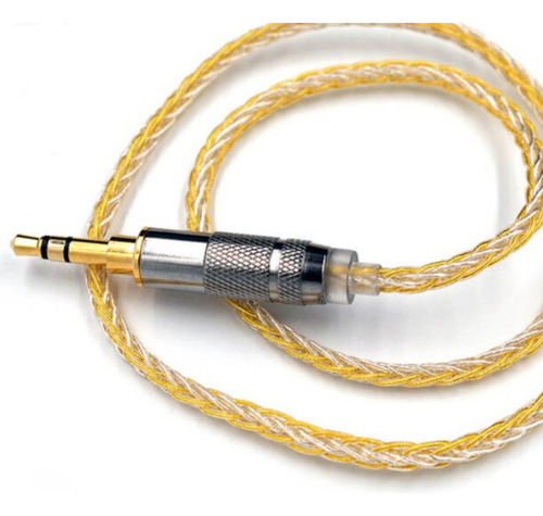 Cable Premium Kz Mezcla Oro Plata Tipo C 2 Pines