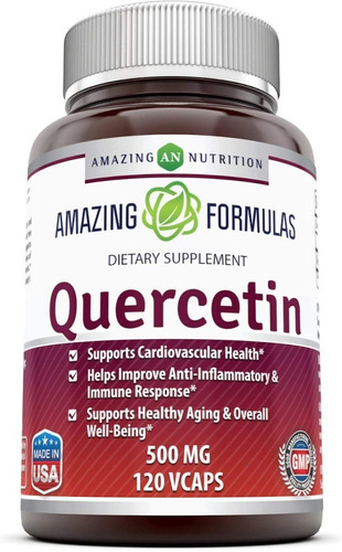 Quercetina Premium 500mg 120 Caps Amazing Nutrition Eg Qq9