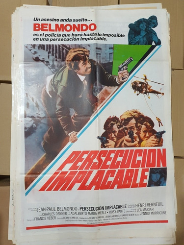 Afiche De Cine Original-persecucion Implacable- 1913