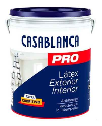Casablanca Pro Interior/exterior | Látex Blanco Mate | 10lt