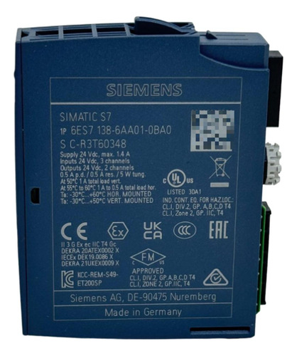 6es7 138-6aa01-0ba0 Mód. Contador 24v 1canal Encoder/pulso