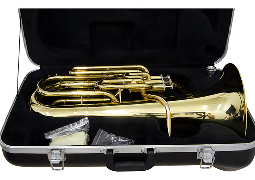 Kit Bombardino 4 Pistos Ep 240 Ny + Estante De Partitura S2 Cor Dourado