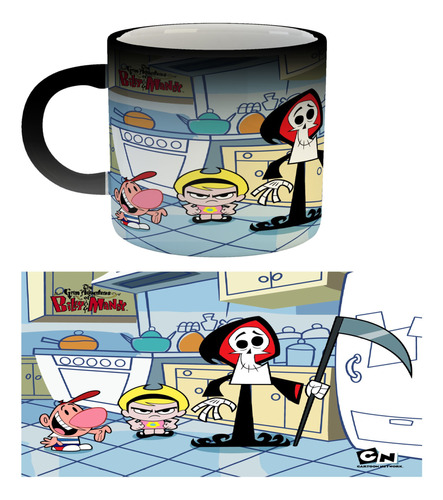 Taza Mágica Billy Y Mandy Puro Hueso |de Hoy No Pasa| 3