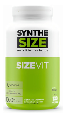 Multivitamínico Size Vit A - Z 100 Cápsulas - Synthesize