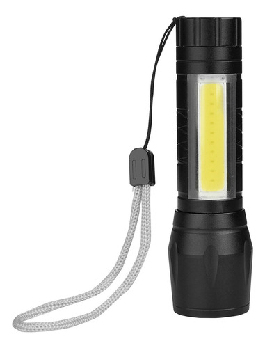 Linterna Mini Led Aluminio Doble Luz Batería Recargable