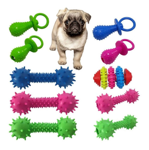 Kit 12 Brinquedo Mordedor Para Pet Cachorro Preço De Atacado