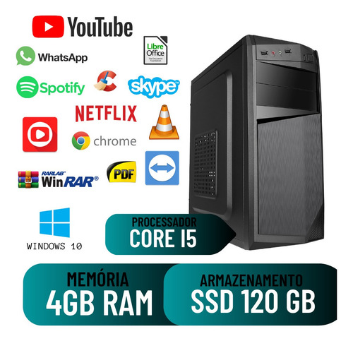 Imagem 1 de 2 de Computador Montado Star Core I5 4gb 120gb Windows 10