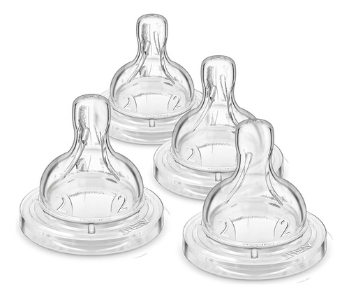Philips Avent Anti-colic Baby Bottle Flow 2 Nipples, Clear,