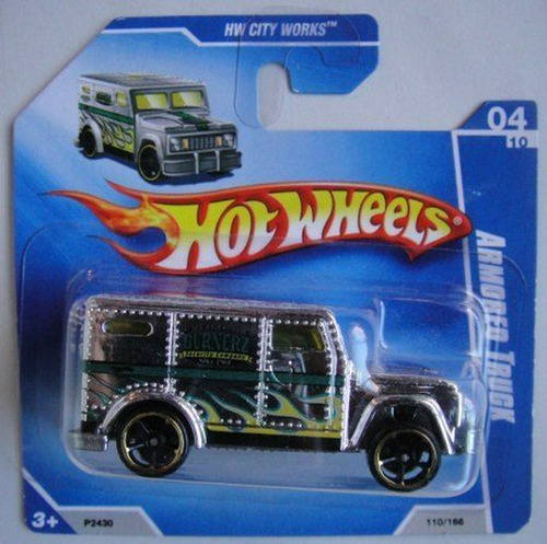 Hot Wheels Hw Ciudad Orfebrería Camión Blindado 4-10 Tarjeta