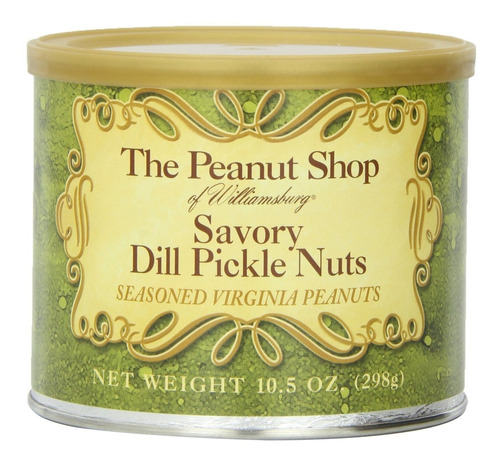 The Peanut Shop Of Williamsburg Savory Dill Pickle Nuts, Lat