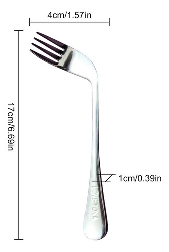Anciano Codo Tenedor Cuchara Tenedor De Comer En Ángulo Cuch