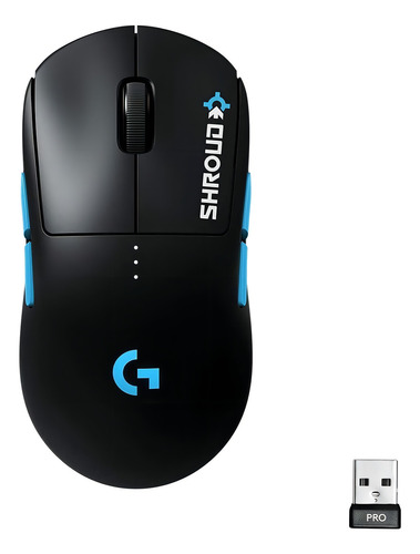 Ratón inalámbrico Logitech G Pro Shroud para jugadores, color negro