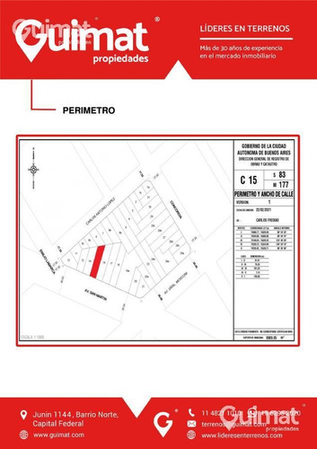 Imagen 9 de 12 de Terreno - Villa Devoto - Lideres En Terrenos - Guimat Propiedades