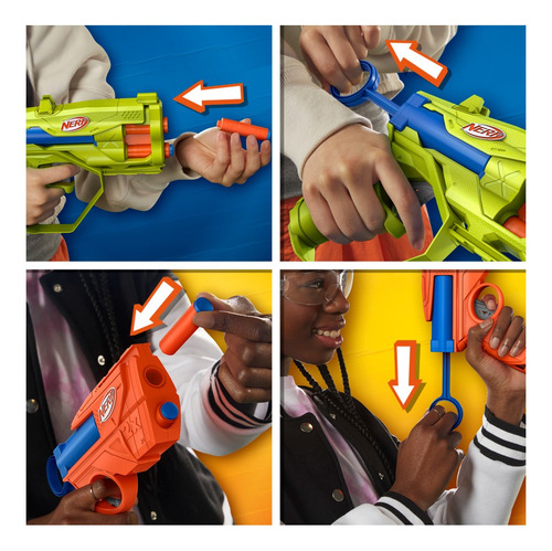 Lança Dardos Nerf N Series - Kit Triple Action
