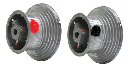 Kit 2 Polea High Lift 6375-164 Cab 1/4 In