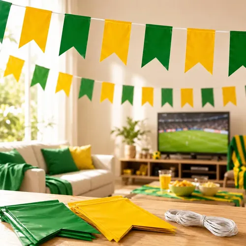 Bandeirinhas Do Brasil Copa Do Mundo Decorar Verde Amarela Verde E Amarelo Brasil