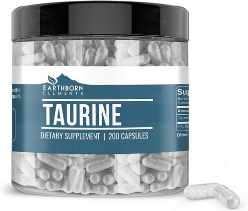 Taurina Premium 100% - 200 Capsulas Eg Tt43 Sabor Nd