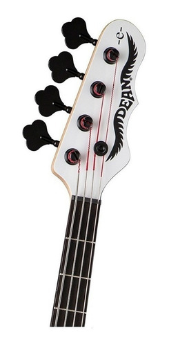 Imagem 4 de 7 de Baixo Dean Eric Bass H. Signature Classic White -novo C/nota