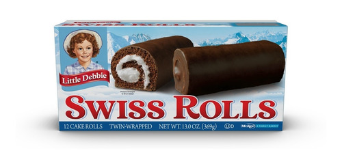 Swiss Rolls Little Debbie Pastelito 1 Caja Con 12 Cakes Twin