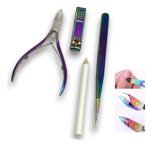 Kit Pedicure Alicate Cortauñas Spa Hogar