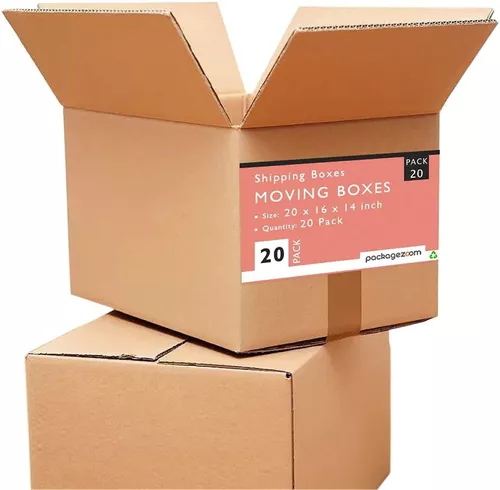  Kit de cajas de mudanza – 20 cajas de mudanza  Grande/Mediano/Pequeño Plus Supplies - Cajas de mudanza baratas : Productos  de Oficina