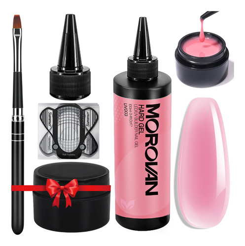 Morovan Kit De Gel De Unas Constructor De Gel Rosa Para Unas