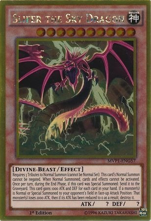 Slifer El Dragón Del Cielo Mvp Gold Raro Yugioh