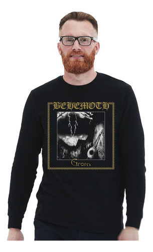 Polera Ml Behemoth Grom Polra Negra Metal Impresión Directa