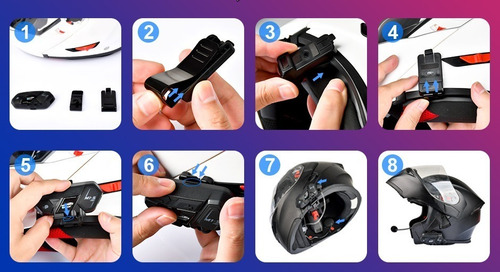 Imagen 2 de 2 de Intercomunicador Bluetooth / Casco De Moto