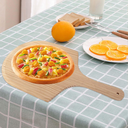 Bandeja De Madeira Para Pizza, Fácil 14 Polegadas