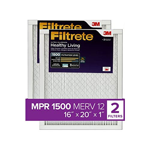 Filtrete 16x20x1, Filtro De Aire Para Horno Ac, Mpr 1500, He