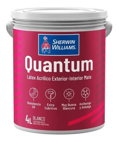 Latex Quantum Interior Exterior 4 Litros Sherwin Williams
