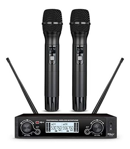 Sistema De Micrófonos Hiberr Yu-a20 Uhf Profesional Karaoke