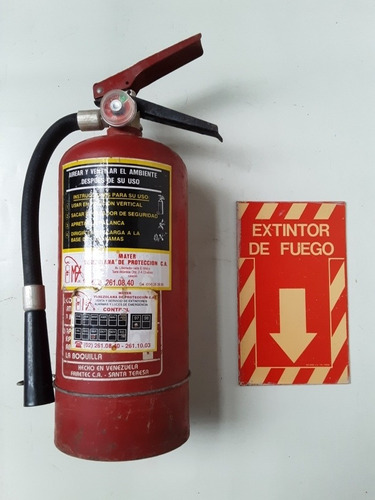 Extintor De Incendio + Señalización Usados..