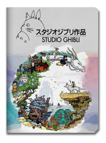 Imagen 1 de 2 de Bitácora De Dibujo Mediacarta Studio Ghibli 50 Hojas