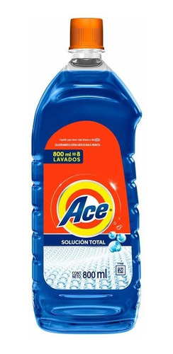 Ace Jabon Liquido Ropa Solucion Total Botella 800 Ml