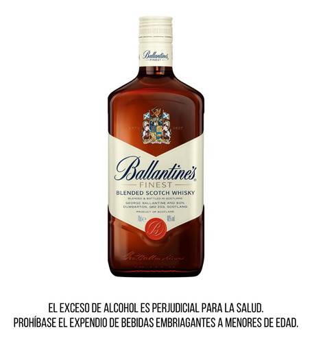 Whisky Ballantines Finest 700 Cc - mL a $90