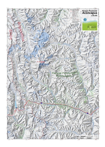 Imagen 2 de 4 de Mapa Topográfico: Aconcagua