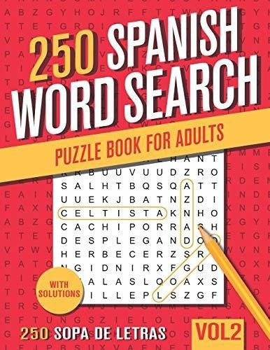 250 Spanish Word Search Puzzl For Adults Big., de books, visupuz. Editorial Independently Published en español