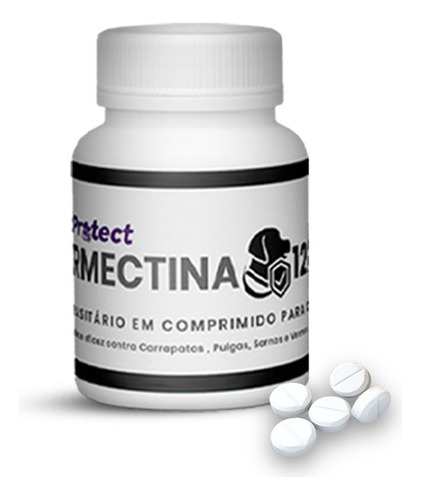 Ivermectina 12mg P/ Cães Antipulgas E Carrapatos 30 Compr