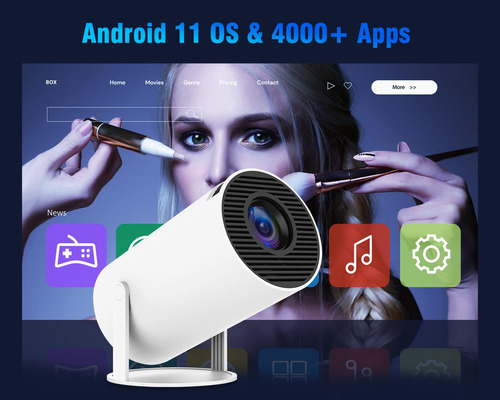 Mini Proyector Portátil 4k 1080p Con Wifi6 Y Bluetooth