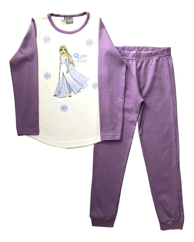 Pijama Manga Larga Disney Frozen Elsa Original Mundo Manias