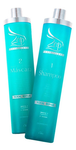 Kit Cauterização Total Repair Zap Shampoo + Máscara Litro