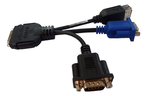 Cabo Kvm Cisco Ucs Blade Dongle Vga Usb Db9 Serial Preto